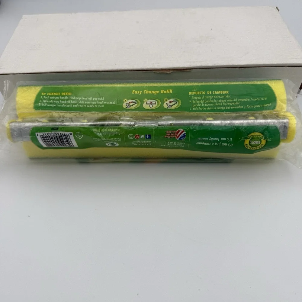 Libman Nitty Gritty Roller Mop Refills‎ Head Replacement Green Yellow
